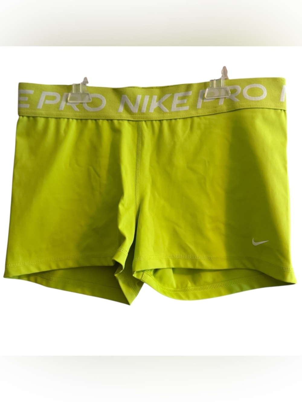 💜4/$40 Nike Neon Lime Pro Stretch Athletic Shorts